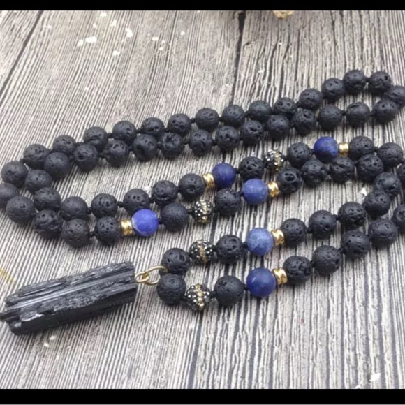 Other - Black tourmaline mala necklace